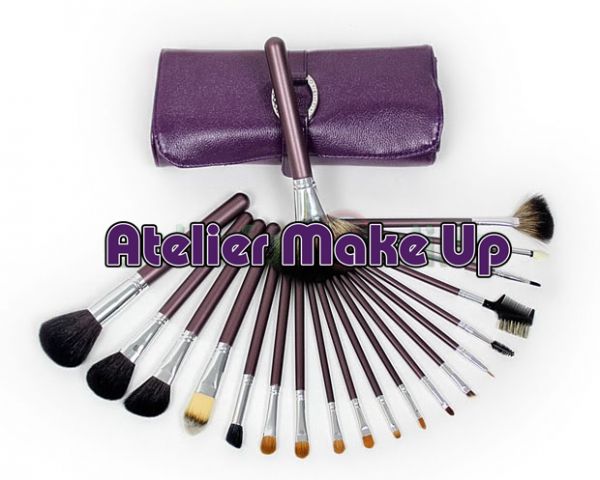 Kit de 20 pincéis roxo deluxe